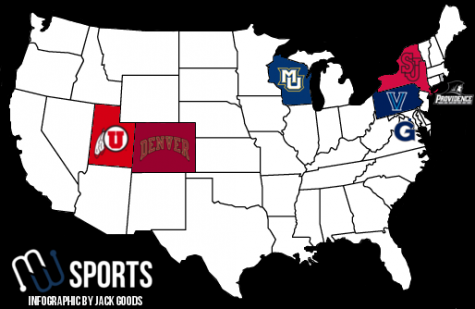 BIG EAST Utah lacrosse map