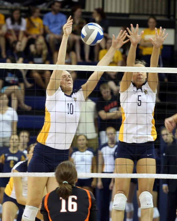 Senior middle hitter Kelsey Mattai (10) says the team needs to focus on its mental game as it opens Big East play. Photo courtesy of Marquette Athletics.