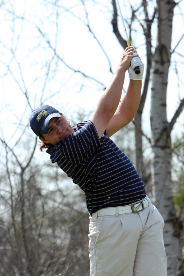 Senior Ryan Prickette competed in his final match as a Golden Eagle at the Pinetree Intercollegiate. Photo courtesy of Marquette Athletics.