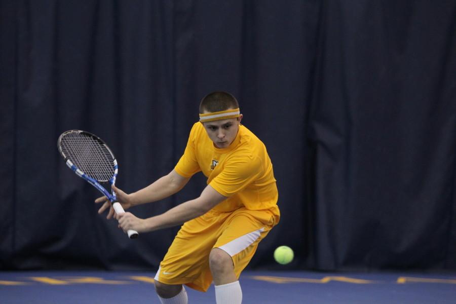 Sophomore Dan Mamalat was happy the coaches gave the team things to work on over spring break, which will hopefully translate to more success this weekend. Photo courtesy of Marquette Athletics.