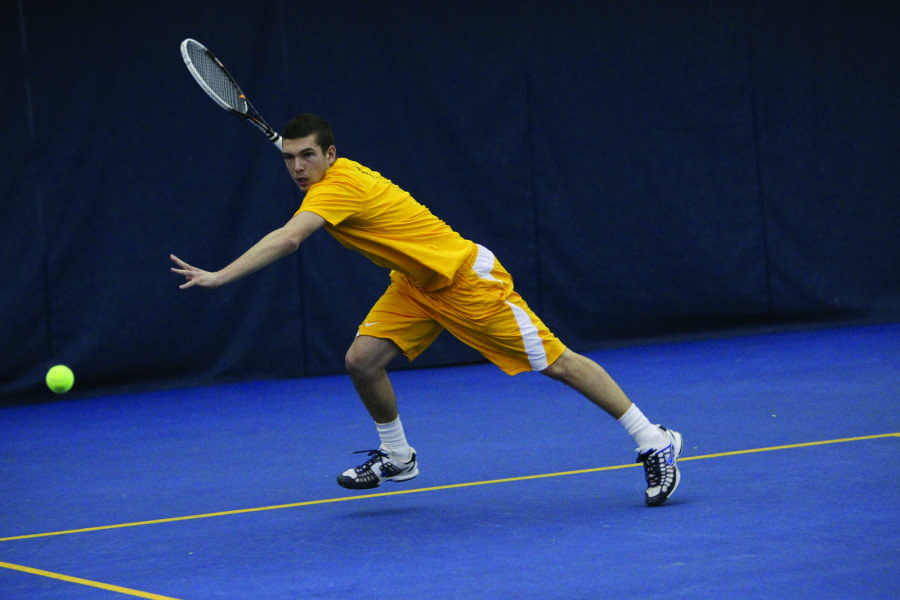 Vukasin Teofanovic was disappointed he couldnt close out a third-round match in Tulsa last weekend. Photo courtesy of Marquette Athletics.