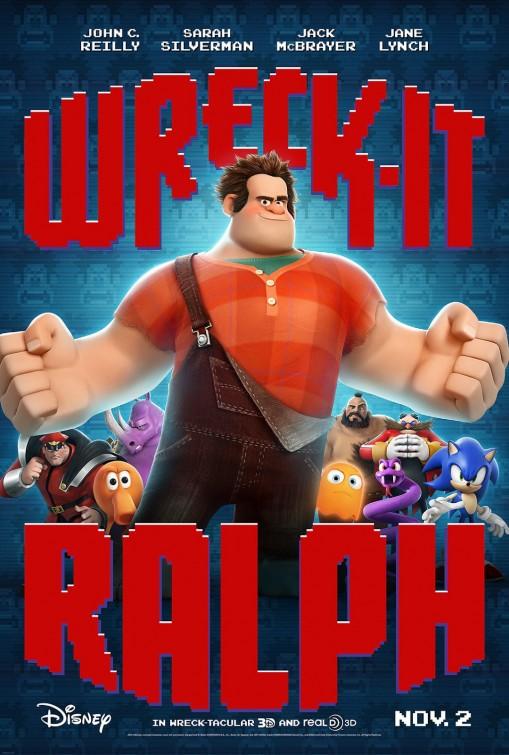 Wreck-It+Ralph+features+cameos+from+throughout+video+game+history%2C+including+Sonic+and+Pac-Man+ghosts.+Photo+via+impawards.com