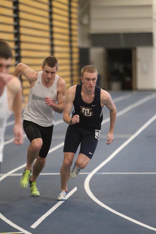 Senior Kyle Winter will run the 500-meter at the Blue and Gold Invite tomorrow. Photo courtesy of Marquette Athletics 