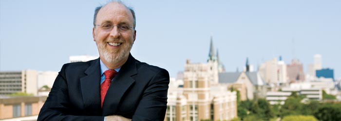On Saturday August 11, 2018, John James Pauly, Jr. passed away at the age of 69 at his home in Milwaukee, WI. Pauly became the Dean of the J. William and Mary Diederich College of Communication in 2006, before accepting the position of University Provost in 2008.