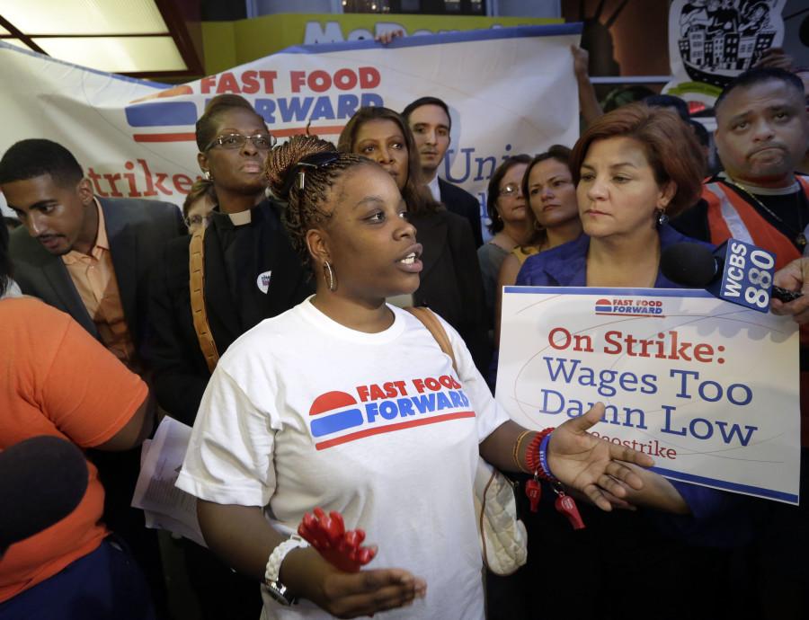 Milwaukee fast food workers participate in nationwide strike over higher wages