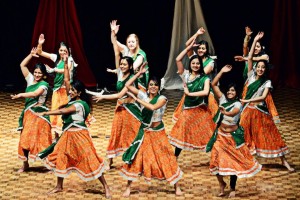 Dancers at the ISA show demonstrate traditional Indian choreography.  Photo by Anip Patel