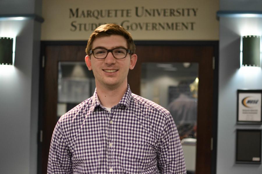 Programs Vice President Tyler Tucky, a junior in the College of Arts & Sciences, will run for MUSG president this spring with his running mate, Rosie De Luca, a junior in the College of Business Administration.