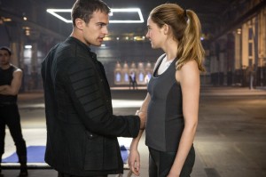 Theo James and Shailene  Woodley star in "Divergent." Photo via hypable.com