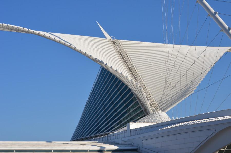 Santiago Calatravas architecture makes the Milwaukee Art Museum one of Milwaukees most notable buildings. Photo by Claire Nowak/claire.nowak@marquette.edu