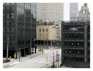 Donovan Wylie shows downtown Milwaukee from a bird's eye view. Photo courtesy of Kristin Settle