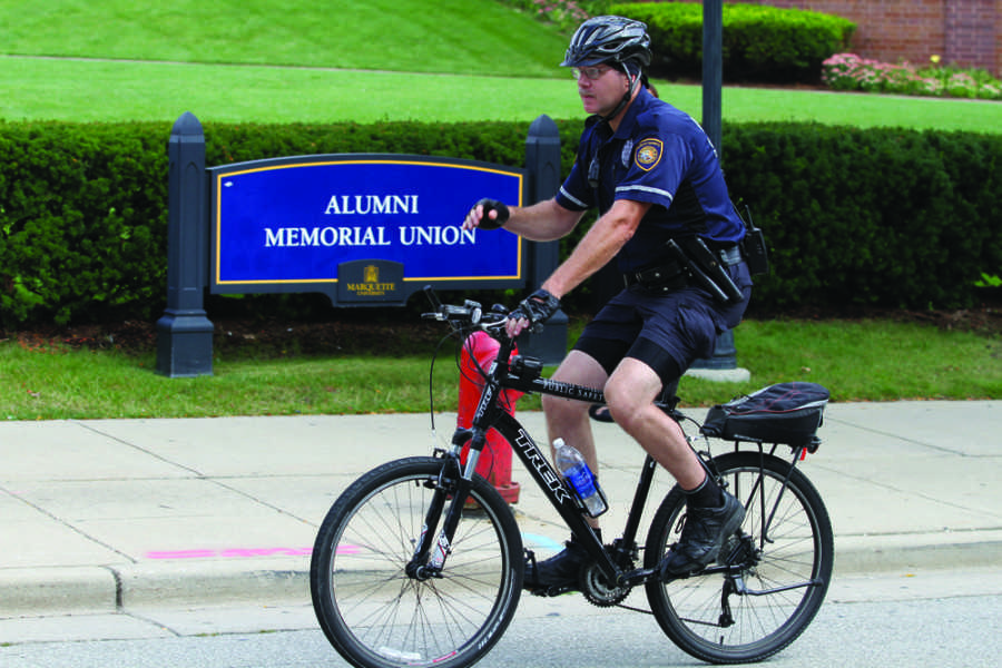 MUSG supports MPD officers having all terrain vehicles.  Photo by Xidan Zhang / xidan.zhang@marquette.edu