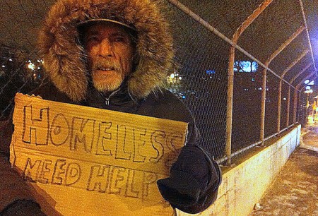 Homelessness remains a great problem in American cities, with some choosing to enact handout bans in public places.
