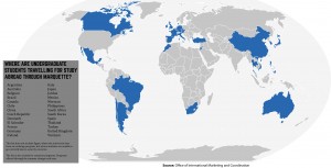 Study abroad map