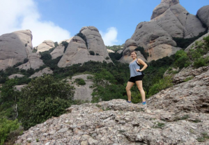 During her stay in Spain, junior Rachel Krenik went hiking with her new friends at Montserrat Mountain. Photo courtesy of Rachel Krenik