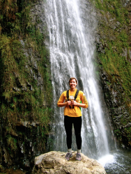 Junior Katie Turek visited Cascada de las Ánimas during her study abroad trip in Santiago, Chile. Photo courtesy of Katie Turek