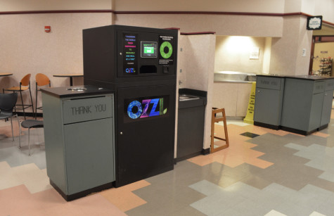 The Ozzi machines were installed in the Alumni Memorial Union and Schroeder Hall to promote sustainability in the dining halls.