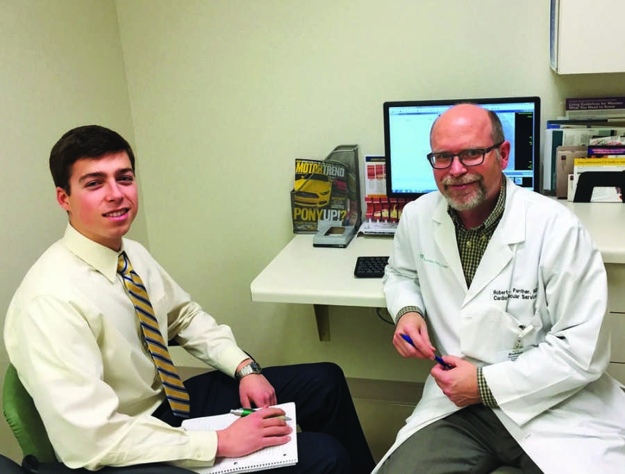 Alek Druk and his mentor Dr. Robert Panther. Photo courtesy of ----