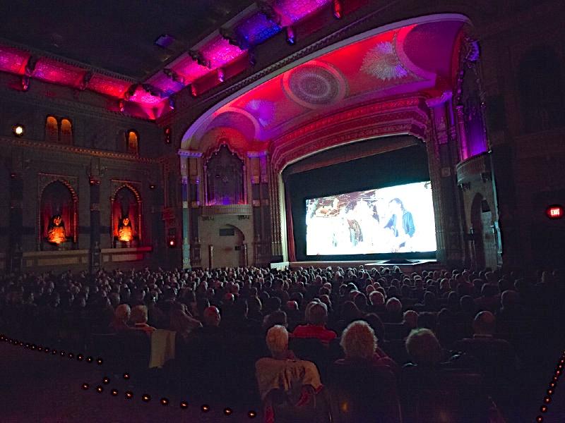 Moviegoers look on in the grand auditorium of the Oriental Theatre at the 2012 MKE Film Fest.