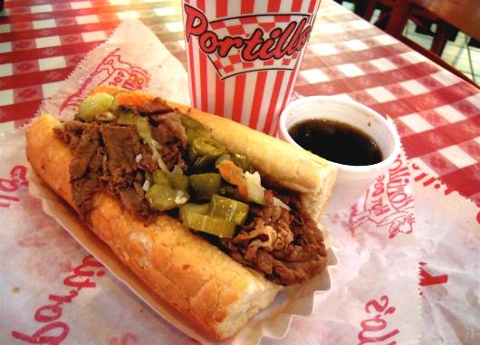 Portillos is a staple in the Chicagoland area known for Italian beef, chocolate cake shakes and burgers.