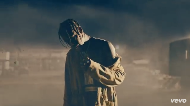 Travi$ Scott in his latest video from his single Antidote