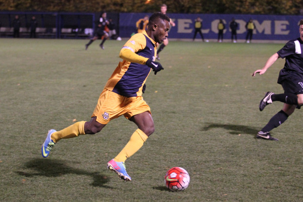 Nortey scored four goals in his final season at Marquette (Photo by Doug Peters/douglas.peters@marquette.edu)