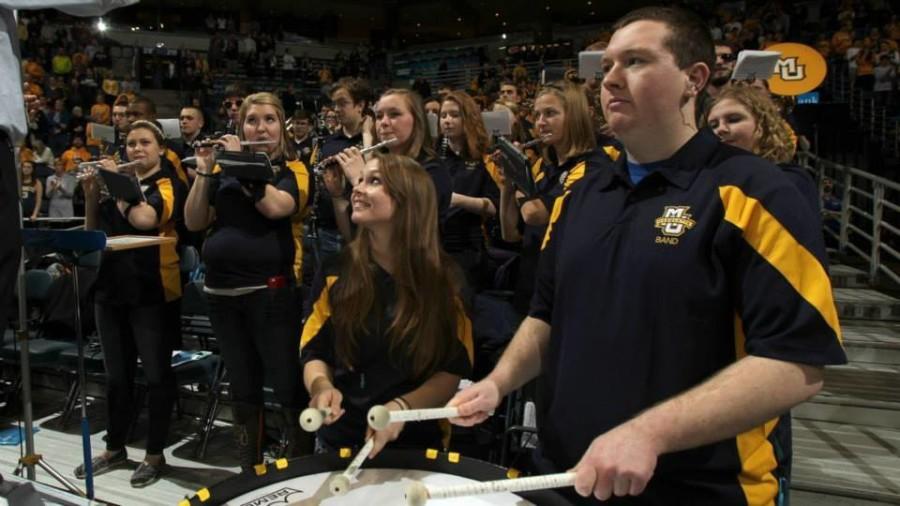 Pep band gets excited for basketball