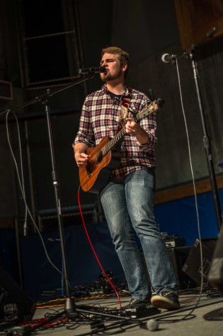Max Templin performing at the Rock-a-Thon Student Showcase. Photo by Nolan Bollier