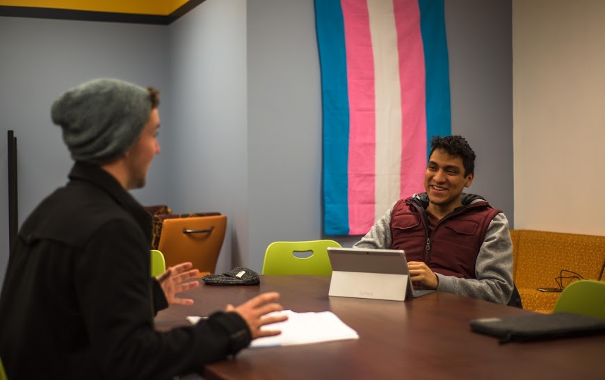 Many LGBTQ students and their allies view both centers as a safe space. Photo by Nolan Bollier/ nolan.bollier@marquette.edu