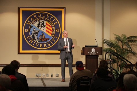 University President Michael Lovell. Photo by Nolan Bollier /nolan.bollier@mu.edu