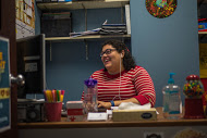 Sarah Beattie at work in the MUSG offices. 
Photo by Nolan Bollier/nolan.bollier@marquette.edu