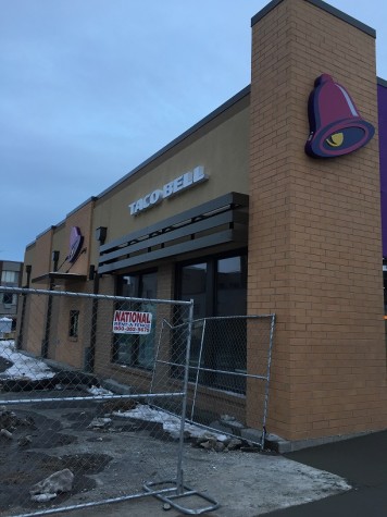 Construction site of the new Taco Bell. Photo by Natalie Wickman /nataliewickman@mu.edu