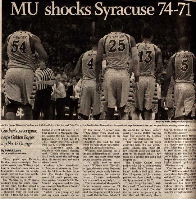 MU shocks Syracuse