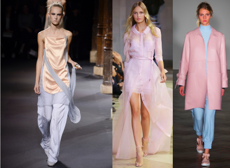 Pale pantone in style for spring