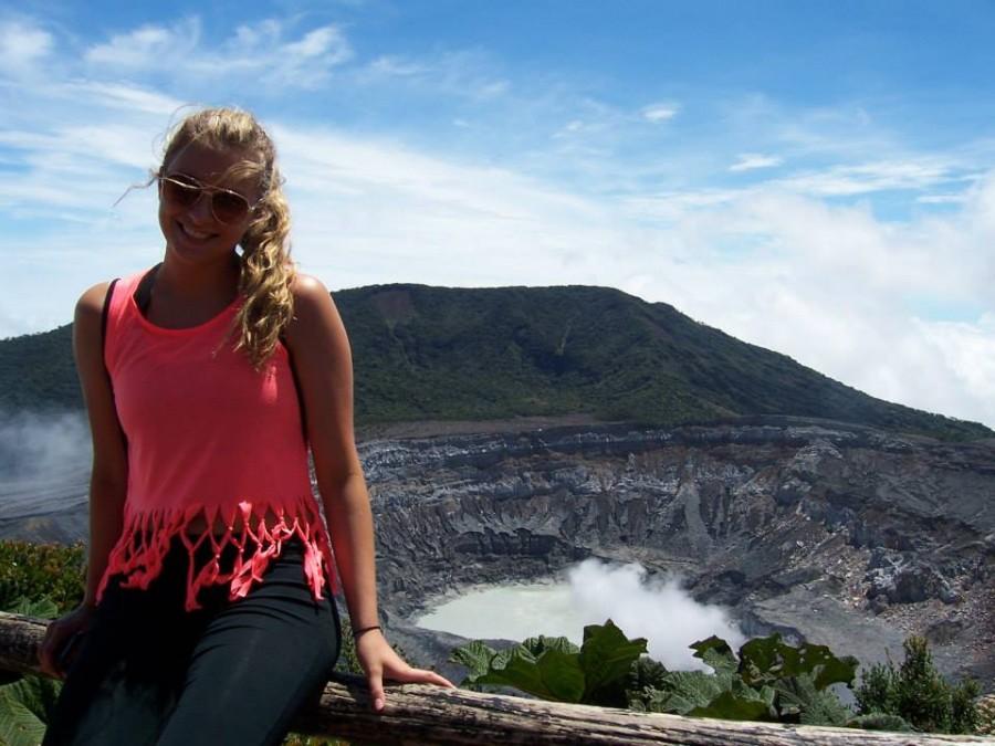 Freshman Katrina Reeder visited Volcano Arenal in Coast Rica with her high school Spanish class. 