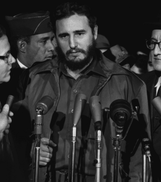 An old photograph of Fidel Castro when he visited the United States in 1959.
Photo via www.wikimedia.org