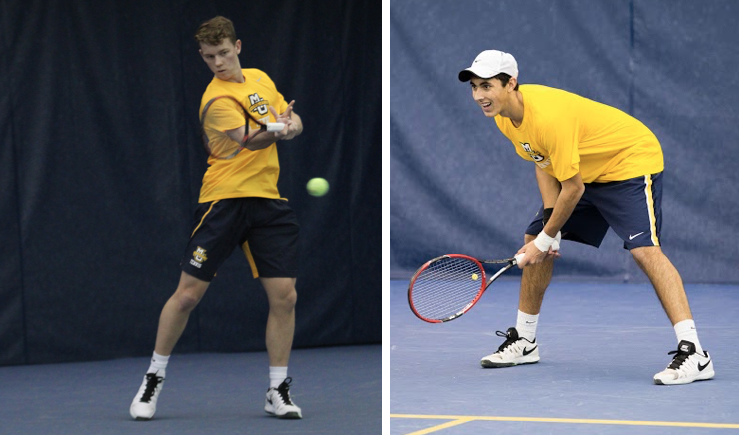 Greg Anderson (left) and Alvaro Verdu (right) have made significant adjustments to their styles of play this season. Left: Photo courtesy of Maggie Bean/Marquette Athletics, Right: Photo by Ben Erickson/benjamin.a.erickson@marquette.edu