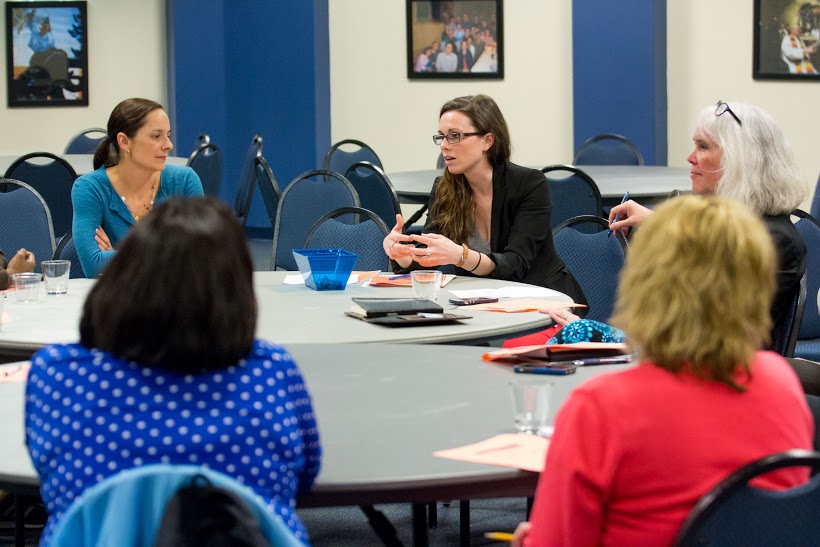 The goal of WIN and the brainstorming session was to connect women and create ways that they could engage the Marquette community. Photo by Austin Anderson/austin.anderson@marquette.edu 