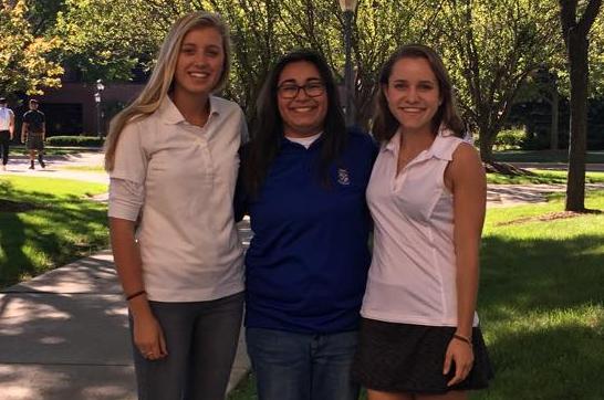 From left to right: Meghan Zech (president), Savanna Vega-Schwartz and Kathryn Cichon (Vice President).