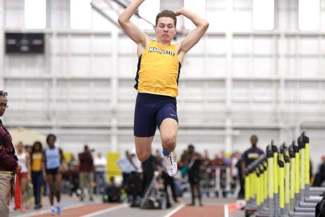 Junior Cory Cegelski placed first in the long jump with a score of 6.91 meters