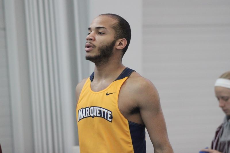 Djdade Denson competed in his first indoor event of the year this weekend.