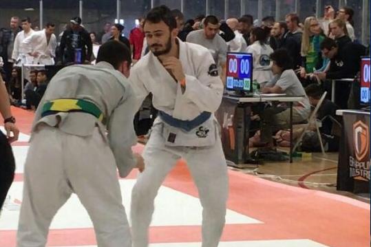 Aidan Flanagan competes at the Grappling Industries tournament in Chicago this weekend.