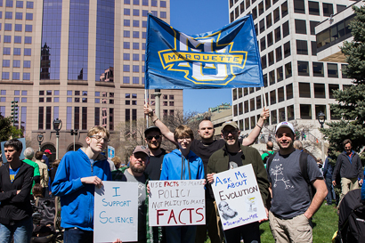 Students and faculty march for science