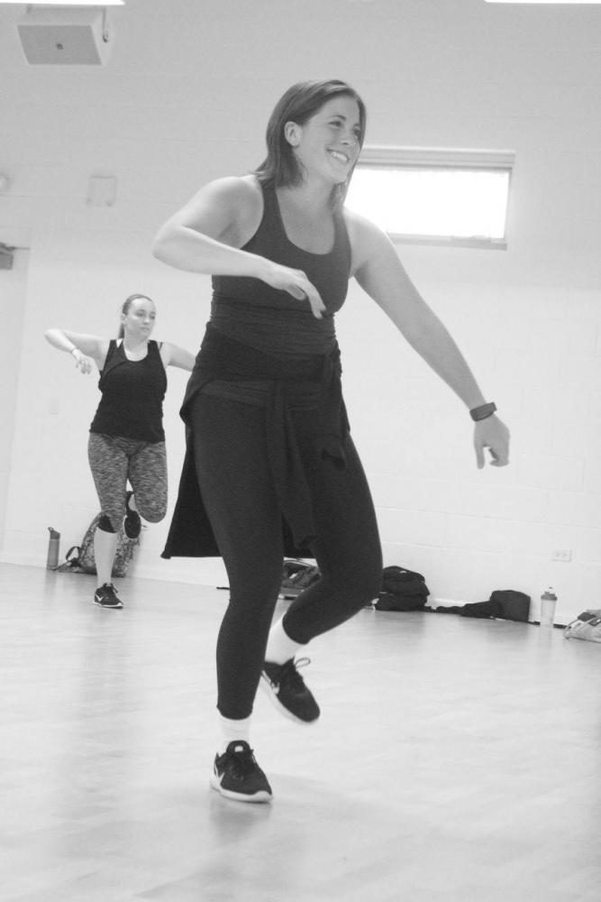 Gina Parenti teaches a hip hop class during the first Virtuosity Dance intensive.
Photo via Facebook.