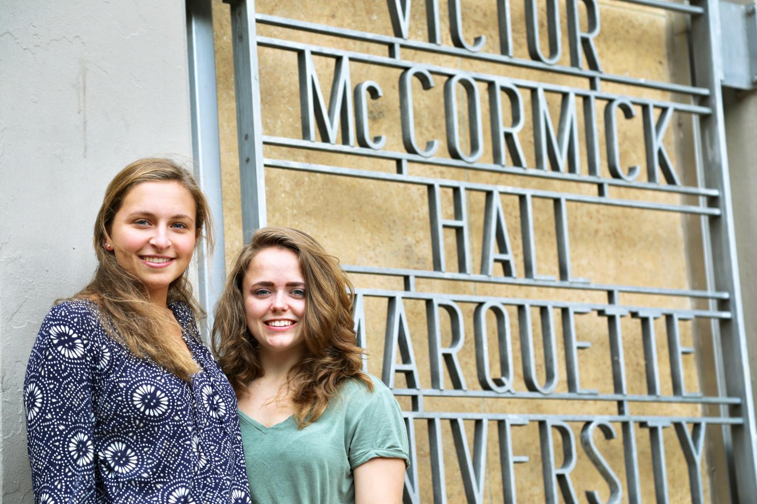 Claire Torrance (left) and her former RA Sarena Christoffersen (right).