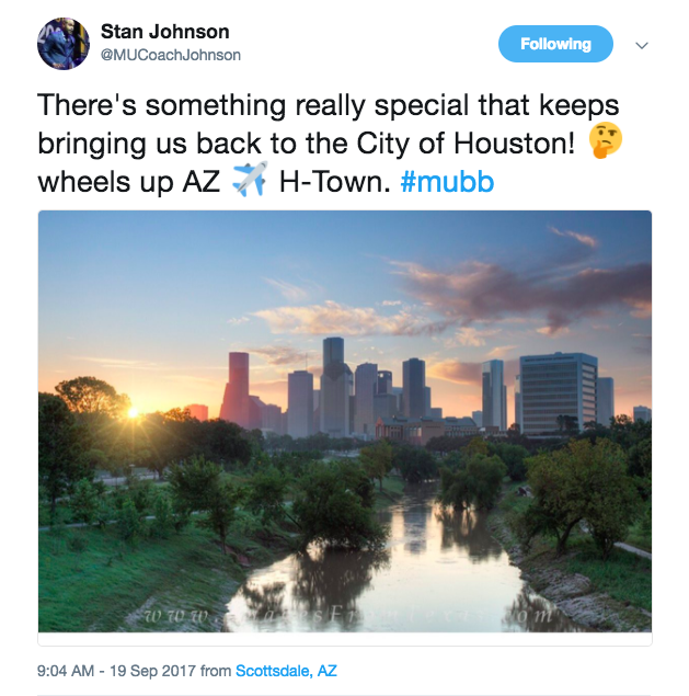 Mens basketball assistant coach Stan Johnsons tweet about visiting Houston happened on the same day as a reported Marquette staff visit to Grimes.