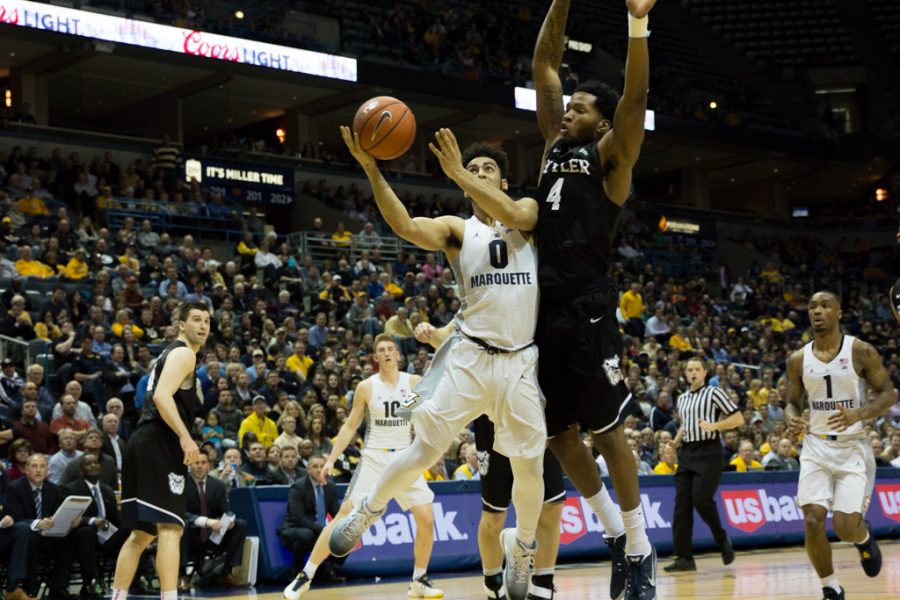 After pacing Marquette's offense in recent games, sophomore shooting guard Markus Howard had a relatively quiet evening, scoring just 14 points.