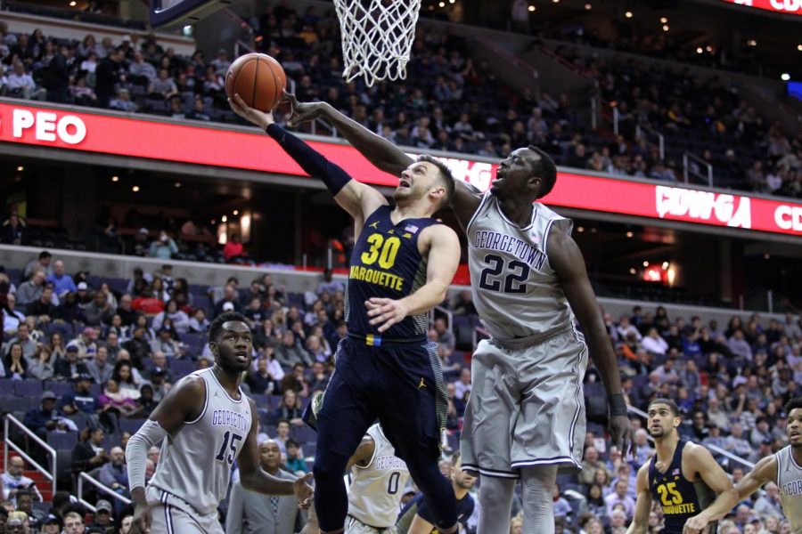 Marquette defeated Georgetown, 74-65, earlier this season.