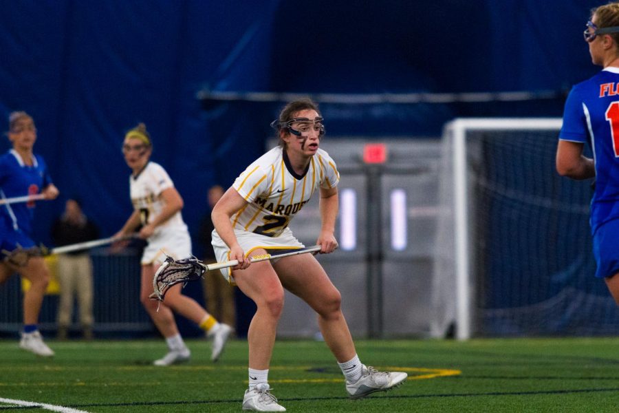 Womens+lacrosse+senior++defender+Alex+Gambacorta+is+one+of+five+on+the+team+to+have+attended+Loyola+Academy%2C+a+Jesuit+high+school+in+suburban+Chicago.