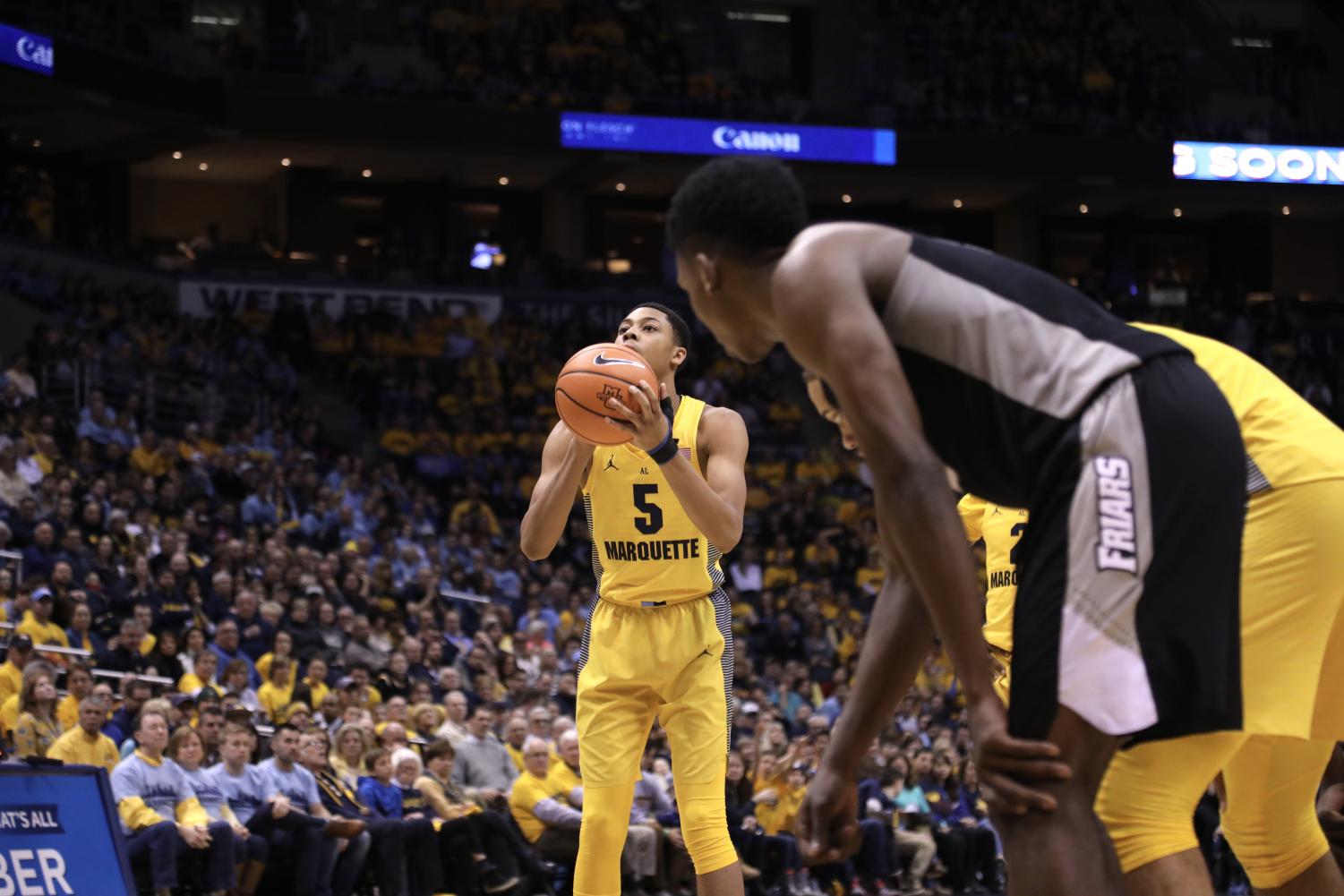 Greg Elliott will have to take on more of a role in the offense with Markus Howard injured.