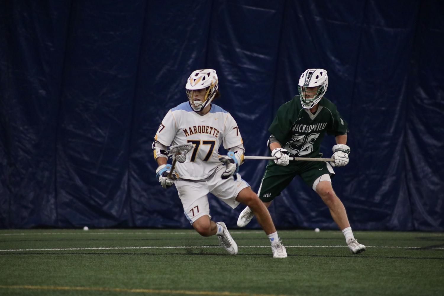 John Wagner scored his fourth game-winning goal of the season as Marquette topped St. John's 11-10 in overtime.